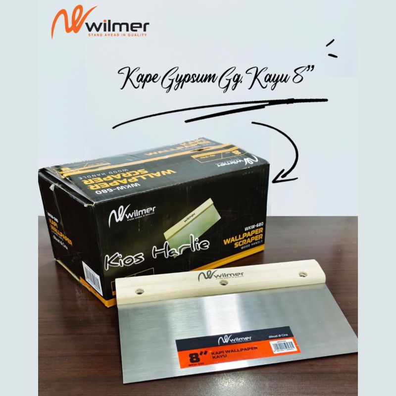 kape gypsum 8", kape skrap gypsum kayu, scraper gypsum