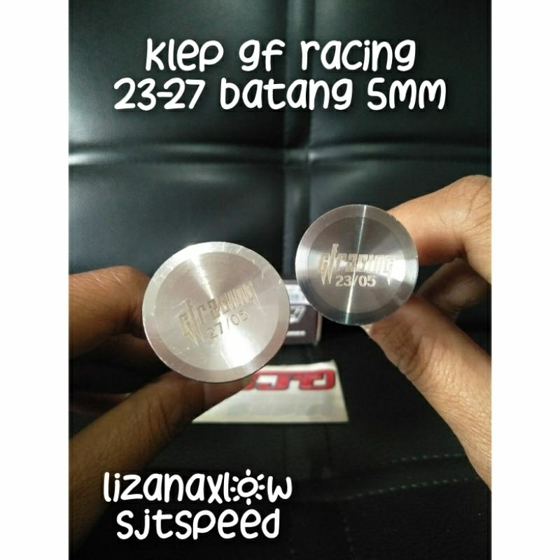 klep gf racing 23/27 batang 5mm klep racing klep lebar