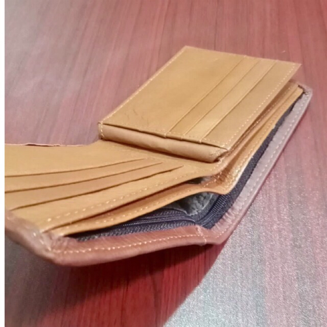 dompet kulit pria model lipat dua biasa ukuran STD kulit asli import #dompet #dompetkulit #dompetpria #dompetcowok