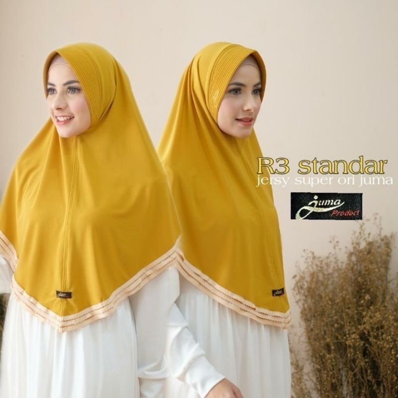 JUMA hijab R3 Standar ukuran L Original by JUMA HIJAB