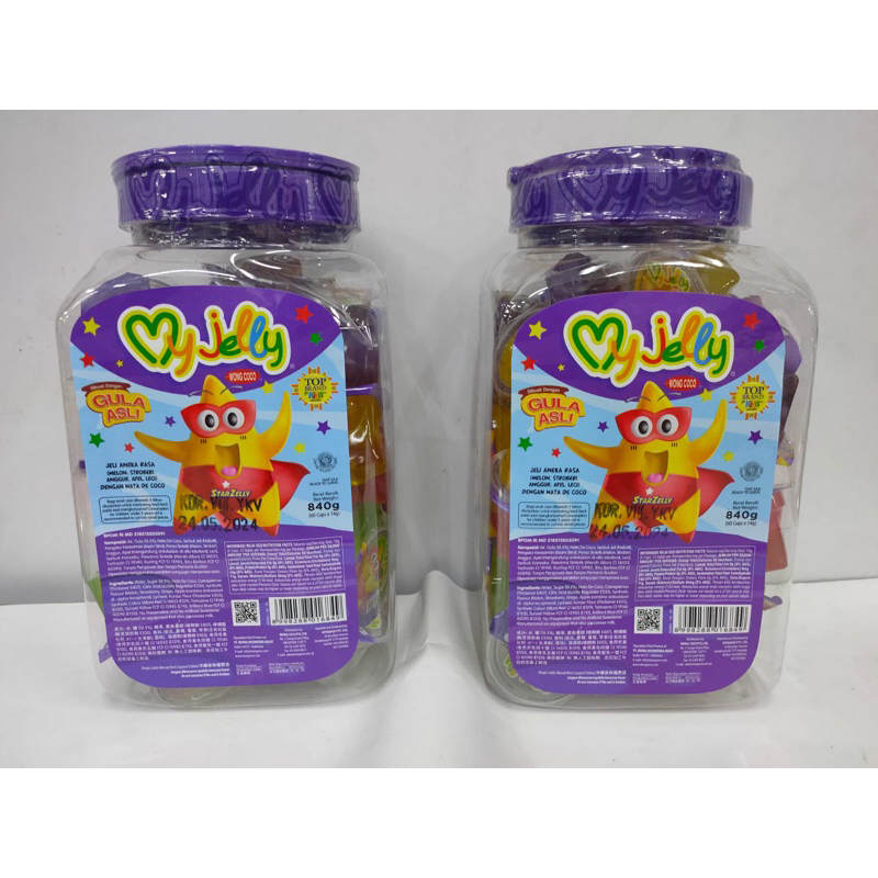 

MY JELLY TOPLES 60cup | STAR 25cup| 840gr/350gr|