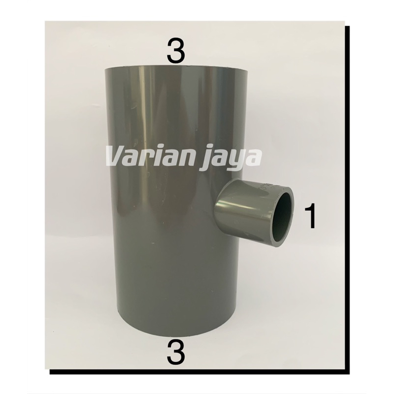 Tee 3 x 1 inch AW Sambungan Pipa Knie T 1 x 3"