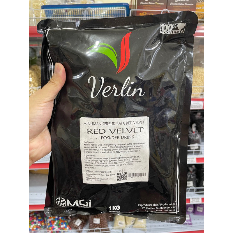 

Bubuk Minuman Serbuk Verlin Rasa Redvelvet Kemasan 1kg