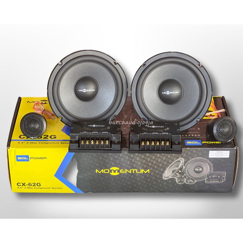 Speaker Split 2 way Momentum CX-62G 2 way component speaker