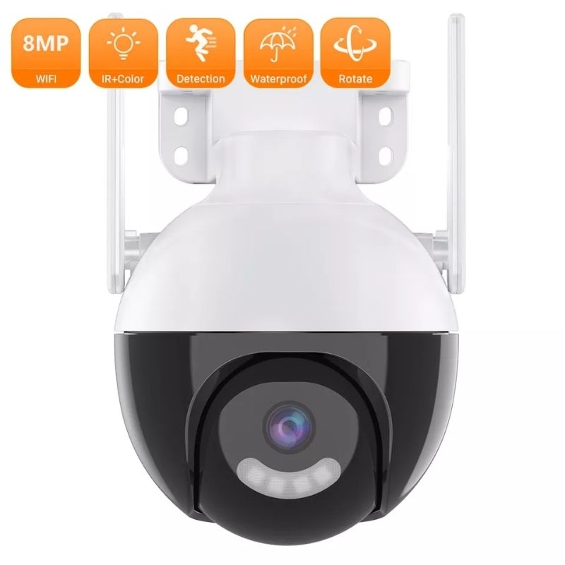 NEW IP CAM V380PRO 8.0MP WIFI CAMERA CCTV OUTDOOR FULL HD 1080P COLOR NIGHT VISION