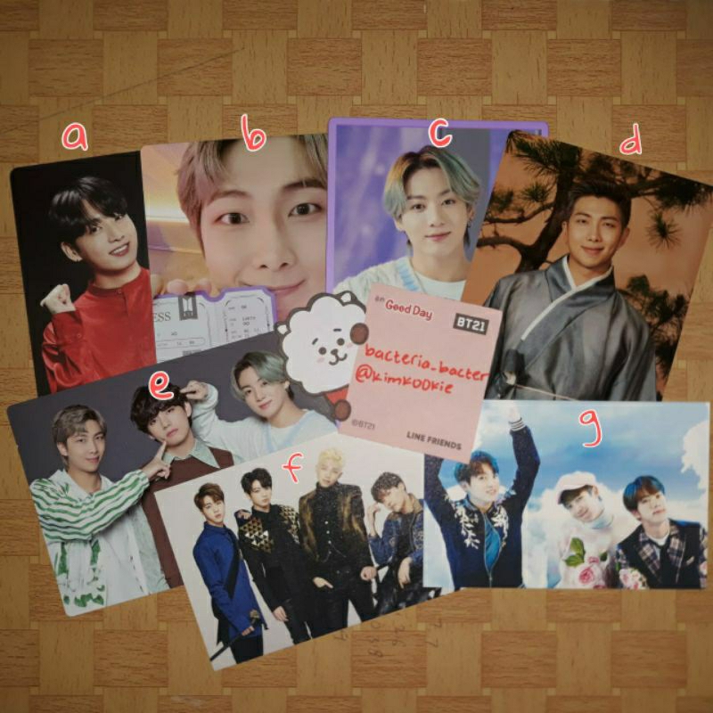 MINI PHOTOCARD BTS, MOTS ON:E, SOWOOZO, DALMAJUNG, EPILOGUE, WINGS