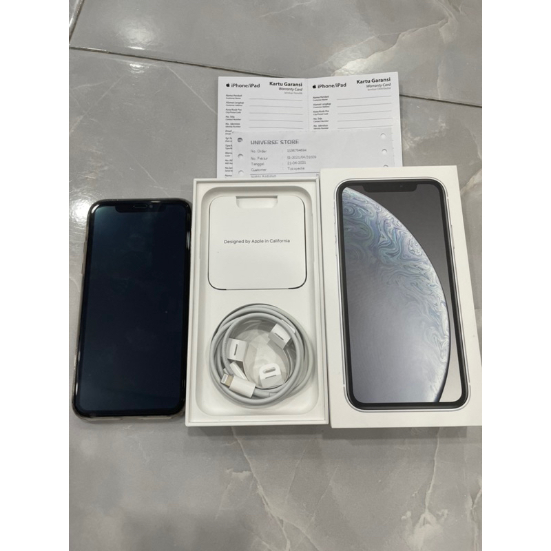 iPhone XR 64gb White EX IBOX (Pemakaian pribadi dari baru)