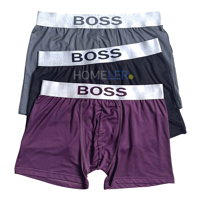 Celana Dalam Pria Boxer Dewasa (1 Box Isi 3 Pcs) / Celana Dalam Pria / Sempak Boxer Pria