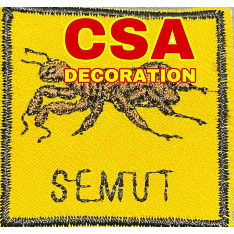 

TANDA REGU PRAMUKA PUTRA SEMUT [ 10 BADGE + 1 BENDERA ] 1 SET