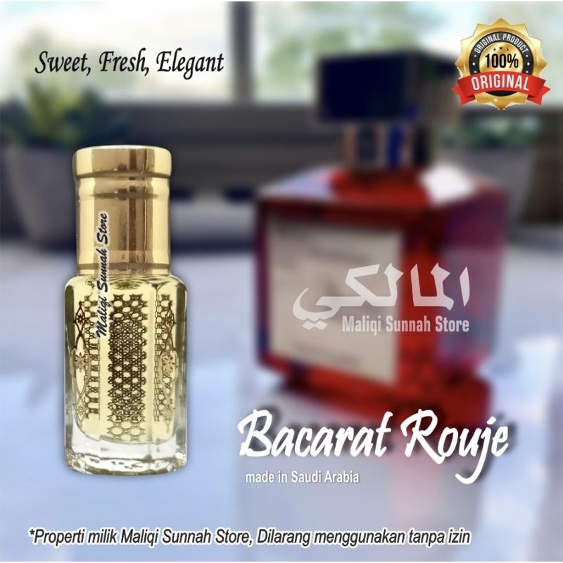 Parfum Arab Bacarat Rouje 6ml Original Saudi