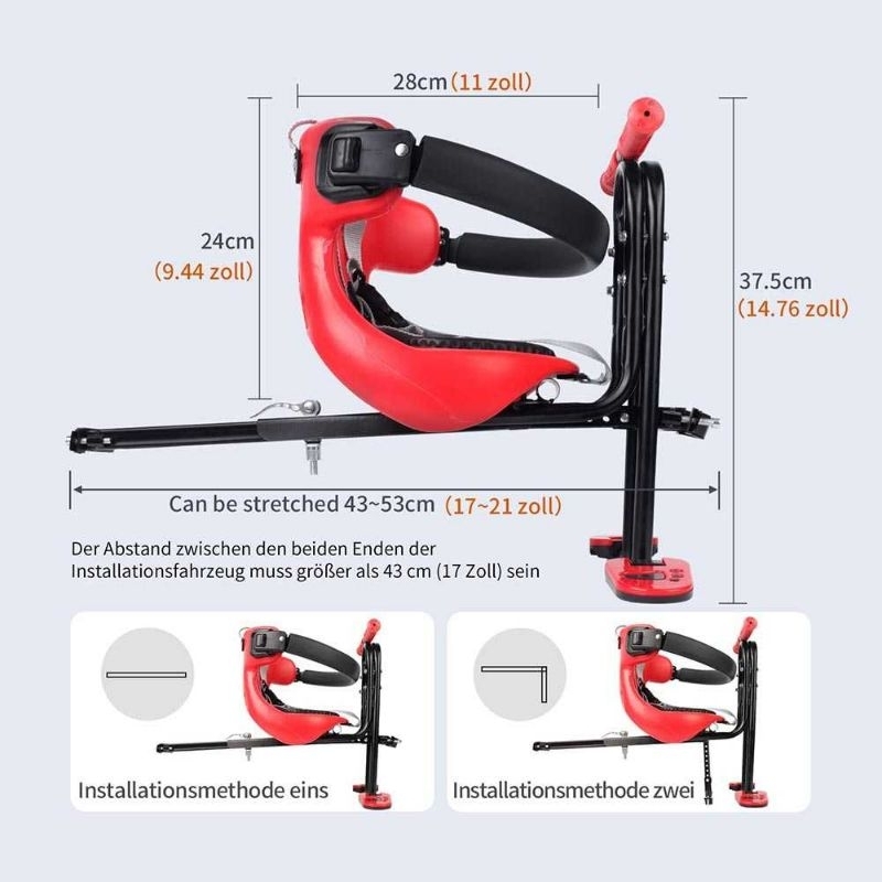 IMBABY Boncengan Depan Anak Sepeda Child Safety Front Seat with Pedal - A0034