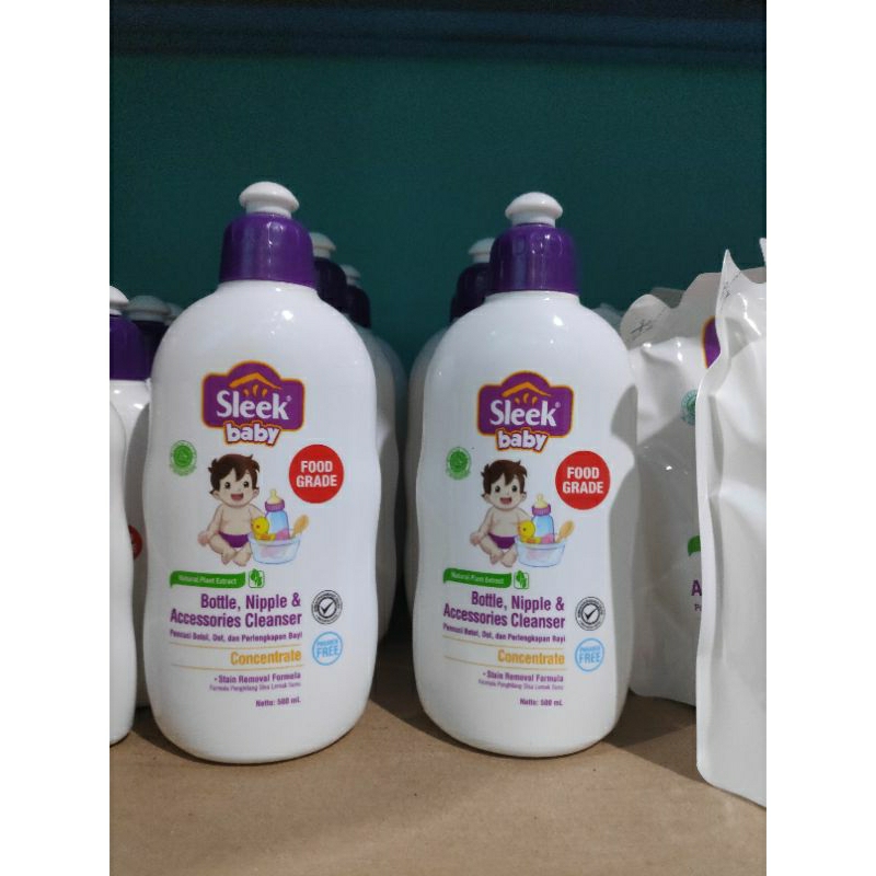 Sleek Baby Cuci Botol 500ml Bottle sleak pencuci botol dot perlengkapan bayi Nipple Asessoris botle