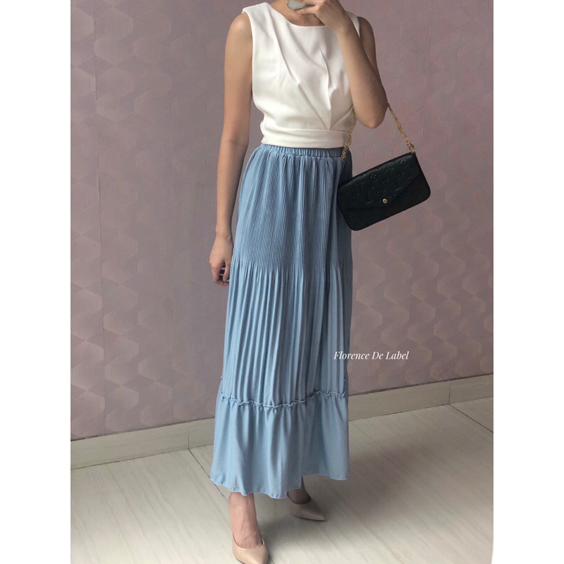 ISLA PLEATED SKIRT / Rok Plisket Lidi Cabang / Rok Duyung Mermaid / Pleats Pleated Skirt Mermaid