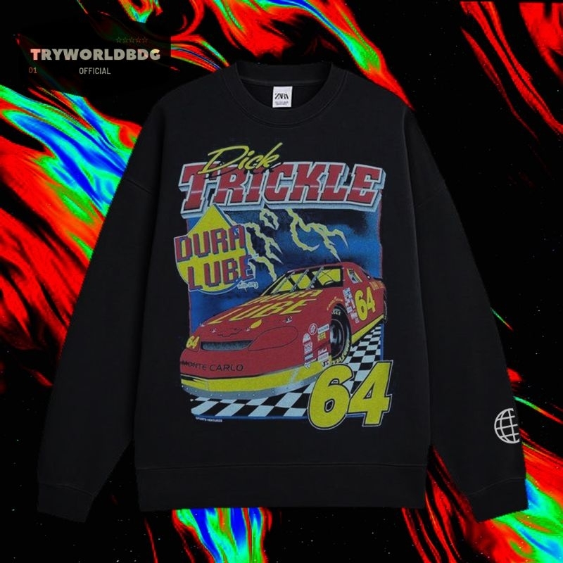TRYWORLDBDG OFFICIAL "NASCAR" CREWNECK | SWEATER | HOODIE | CREWNECK NASCAR DICK TRICKLE VINTAGE TEE
