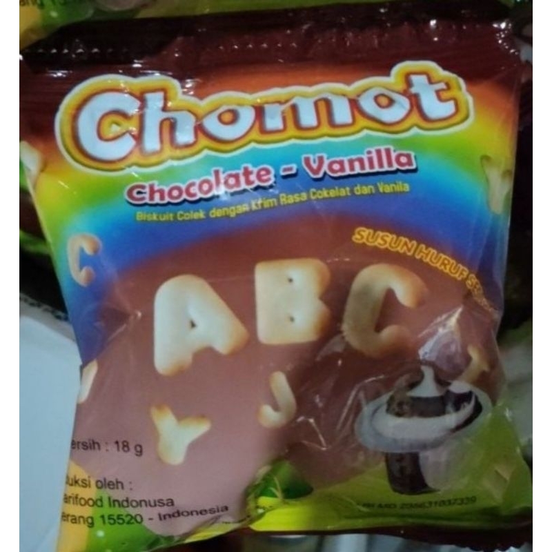 

chomot biskuit colek rasa coklat dan vanila 10pcs