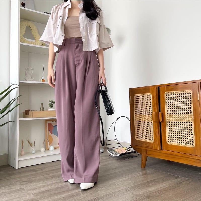 CROSSER LOOST PANTS CELANA KERJA WANITA ANTI KUSUT