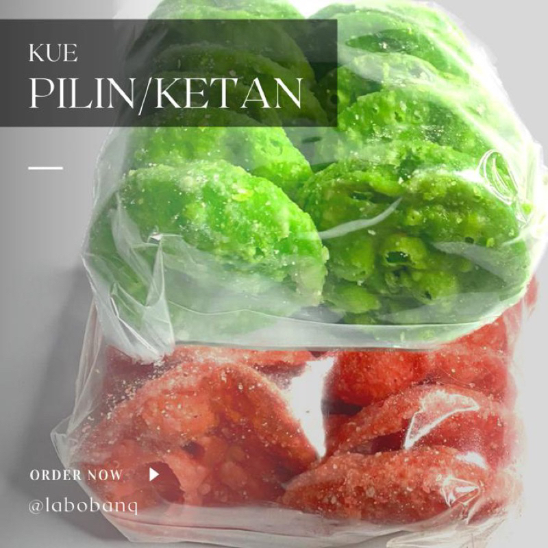 

KUE PILIN/KUE KETAN/KUE GALANG GULA MANIS KHAS PADANG