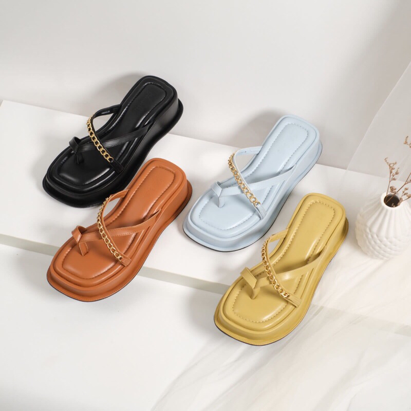 Bluebells Sepatu Wedges Tali Wanita 3cm - Frisca Friska Cami