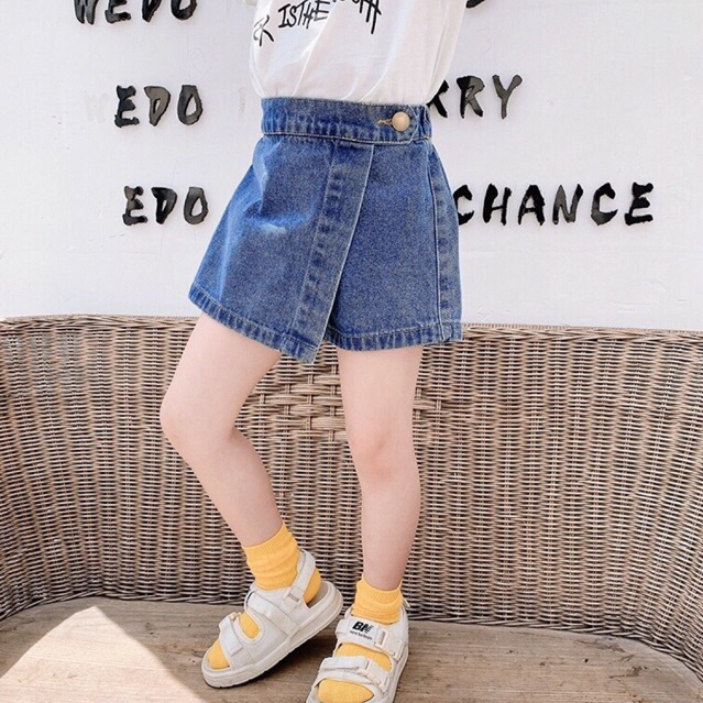 Ellie Skort Denim Jeans Rok Celana Anak Perempuan 1-6 Years