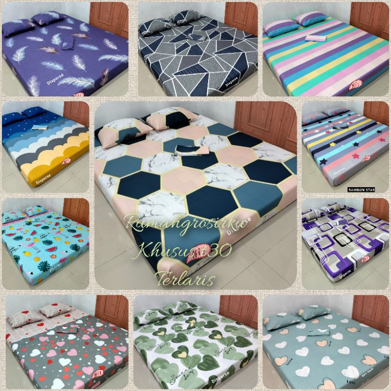 Sprei Home Made T30/motif kekinian ukuran 160x200_180x200/Sprei aesthetik