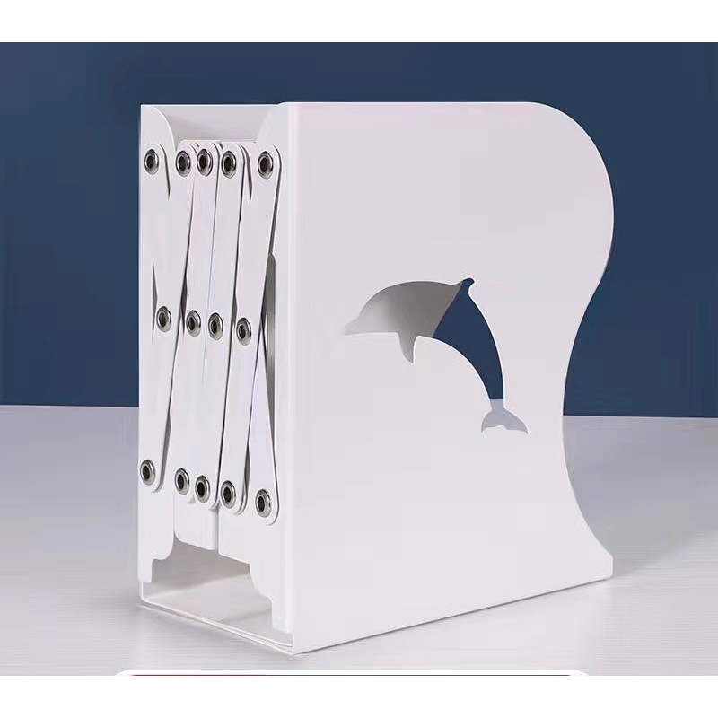 Book Organizer Holder Stand Dolphin Penyangga Rak Buku Fleksibel Lumba