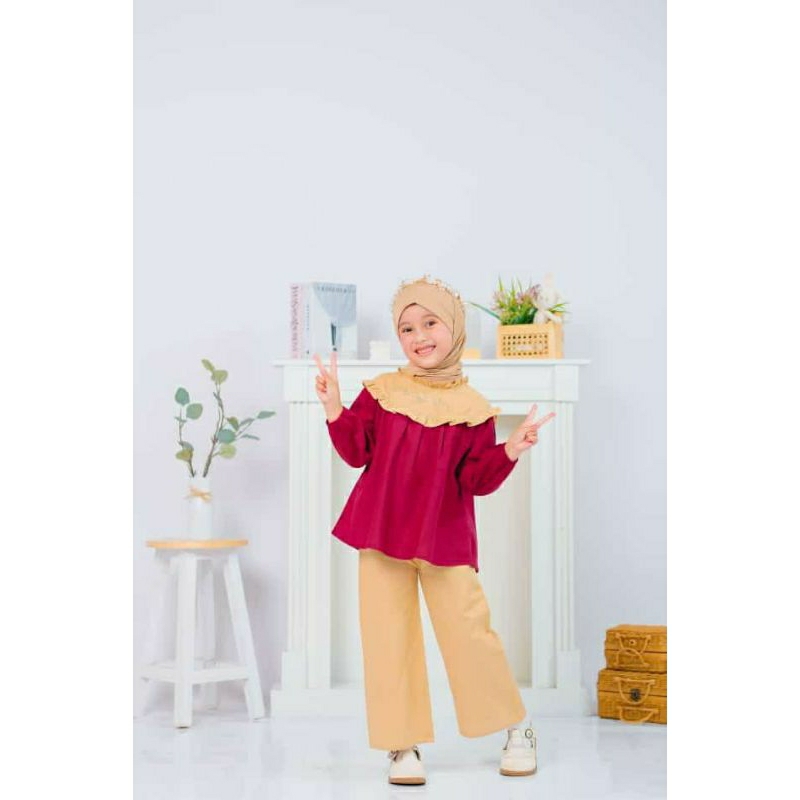 BABYMOI | Aira One Set Setelan Baju Muslim Anak Perempuan