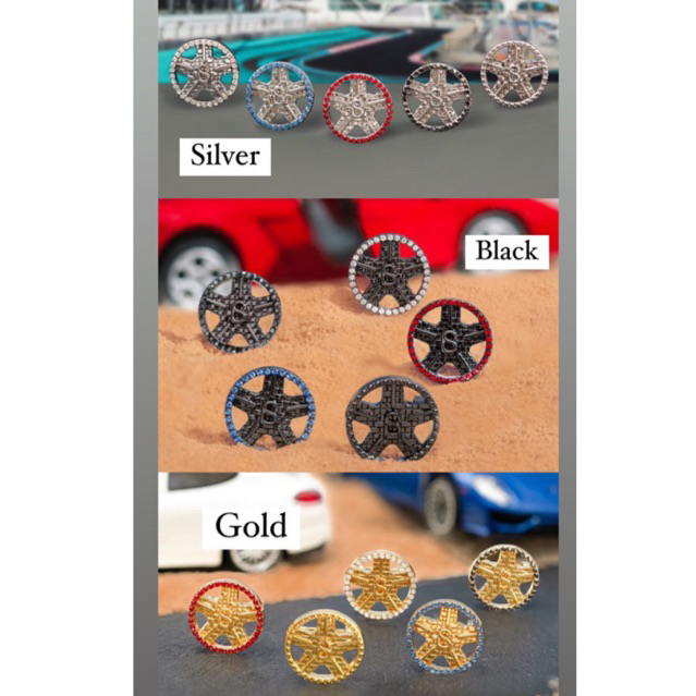 grand prix brooch byButtonscarves