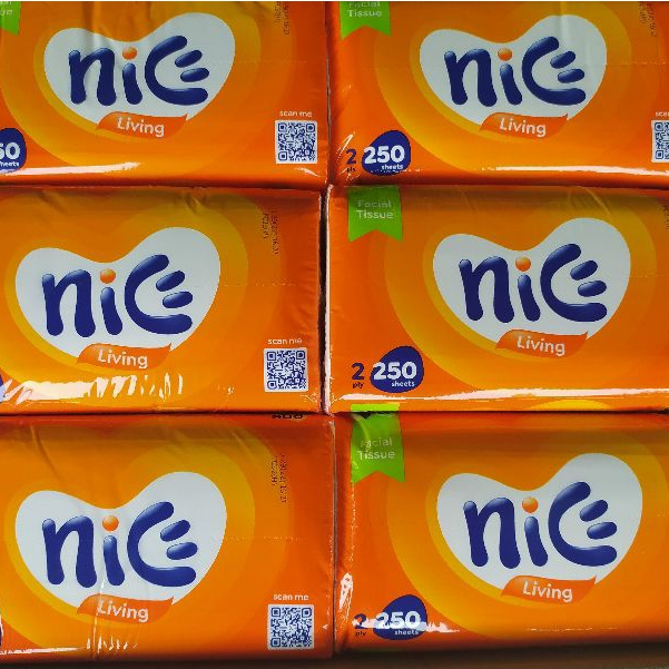 Paket 4 Pcs Tisu Nice 250 sheets Tissue Tisue Nice