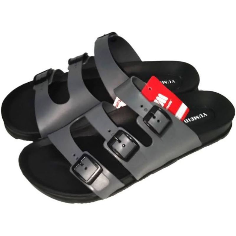 21-45 Sandal selop gesper karet pria sandal sandal slop pria/laki-laki ban3 yumeida sandal kokop