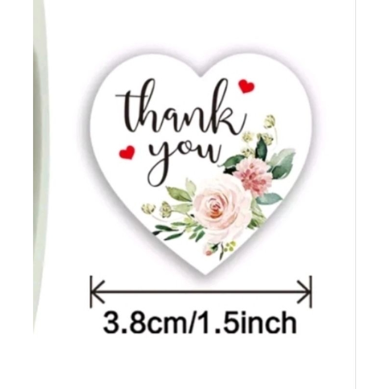 

Sticker Thank You Stiker Label Kue Thank You Besar 3.8cm 100pcs