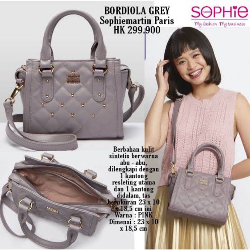 Tas Bordiola Grey by Sophie Martin Paris