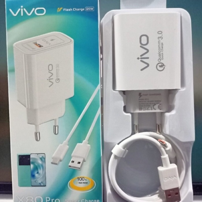 Charger vivo X80 Pro 120w ori 100 support fast charging flash quick