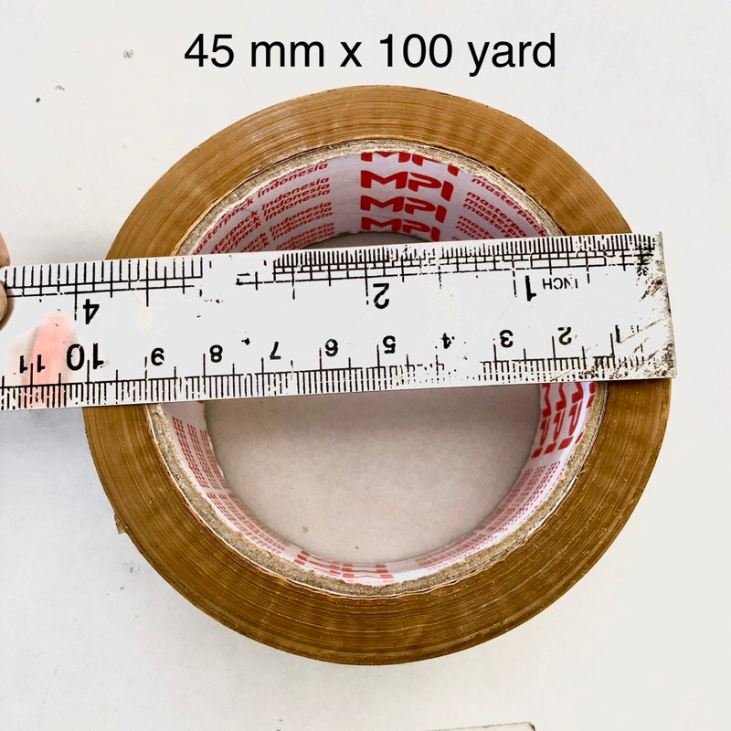 

LAKBAN SOLASI BESAR COKLAT BENING 45MM x 100yard