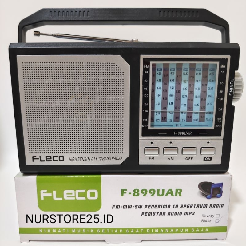 Radio Portable FLECO 12 Band FM-MW-SW /Radio Cas Portable FLECO F-899UAR AC/DC 12 Band