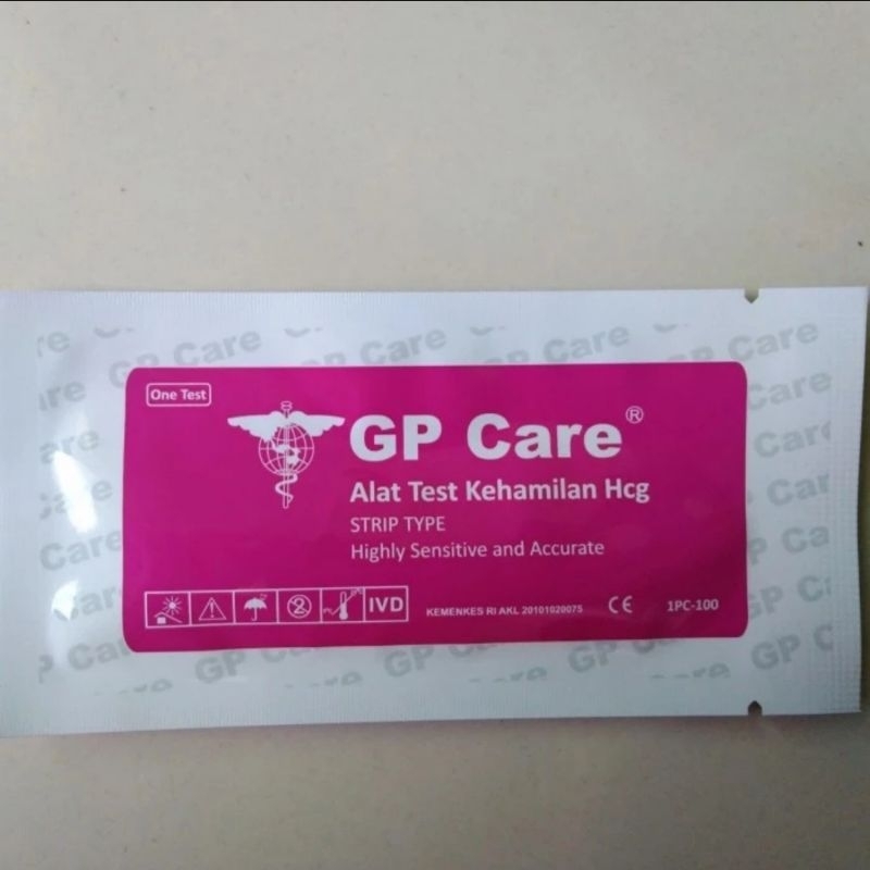 GP Care HCG Test Kehamilan Test Pack Type Strip GP Care Alat Tes Kehamilan Celup GP Care