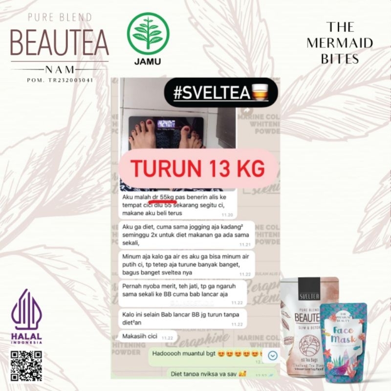 🇰🇷BPOM BEUTEA NAM Whitening Slimming Tea