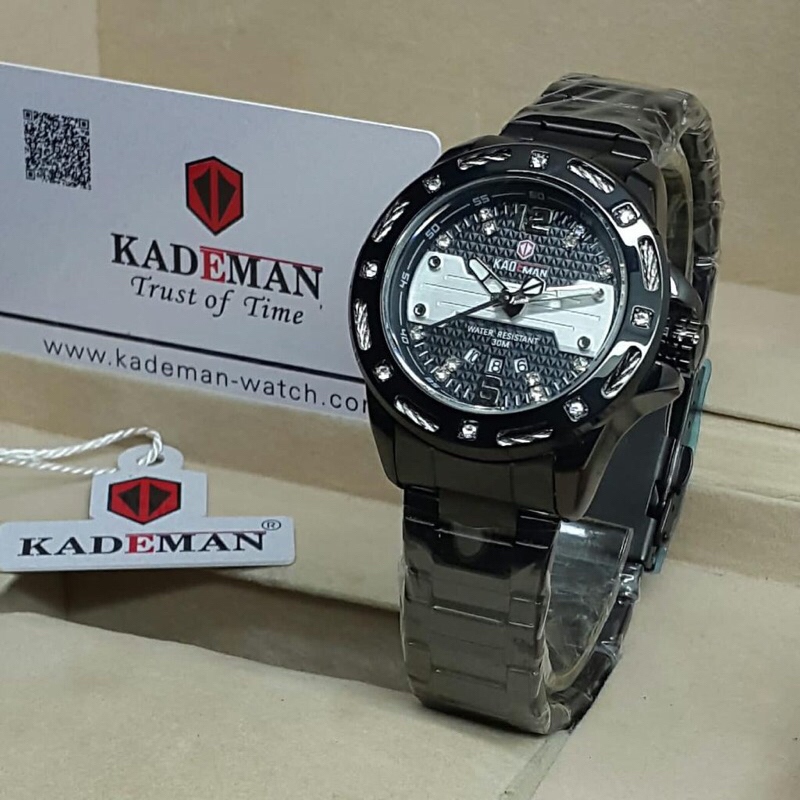 jam tangan kademan double time K7005G water resistand Analog-Digital