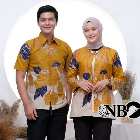 Batik Couple Modern Atasan Blouse Batik Kerja Kantor Wanita