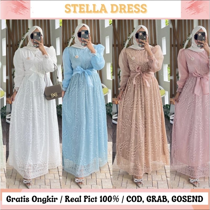 STELLA DRESS / DRESS KONDANGAN / DRESS BRIDESMAID / BUSUI FRIENDLY / SLIM DRESS