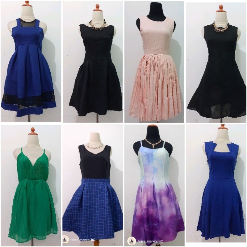 Casual Aline  Party Dress/Dress Pesta Kasual Aline/ Dress Pesta Kasual Aline