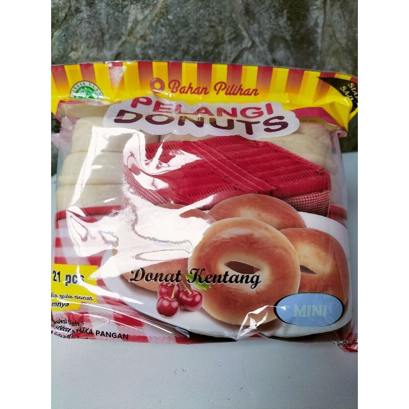 

MOOJOK-pelangi donat donuts kentang isi 21 frozen food bdg 520 gr