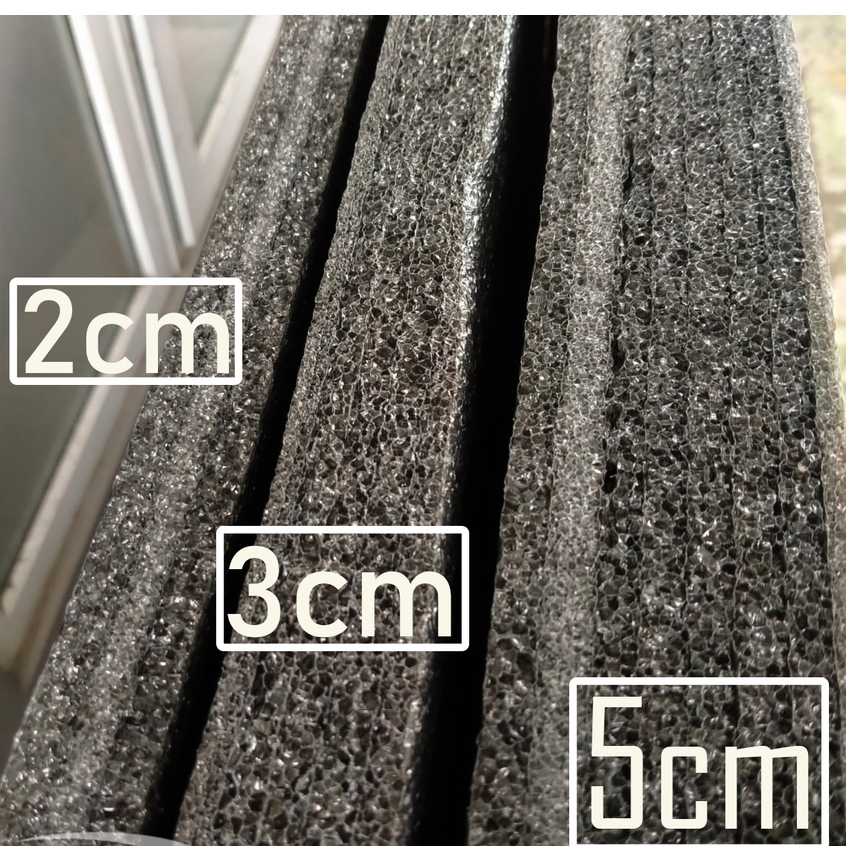 Busa Gabus Elastis Dekorasi Bunga / Busa Packing PE Foam Polybonding 200x100 cm Hitam