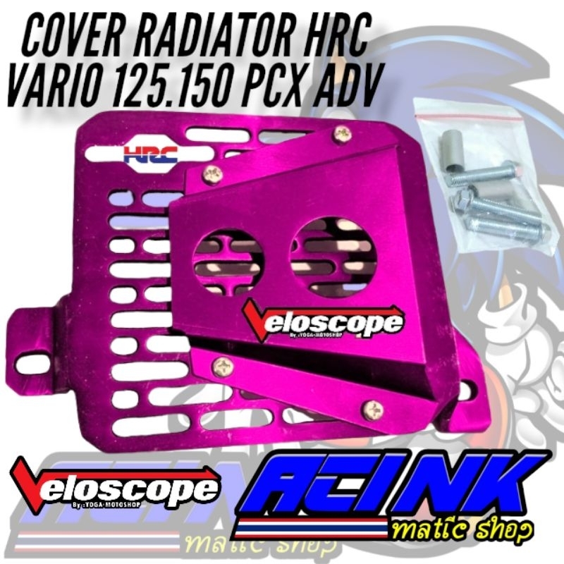 Cover radiator airscope hrc cnc vario 125 150 adv motif garis airscope