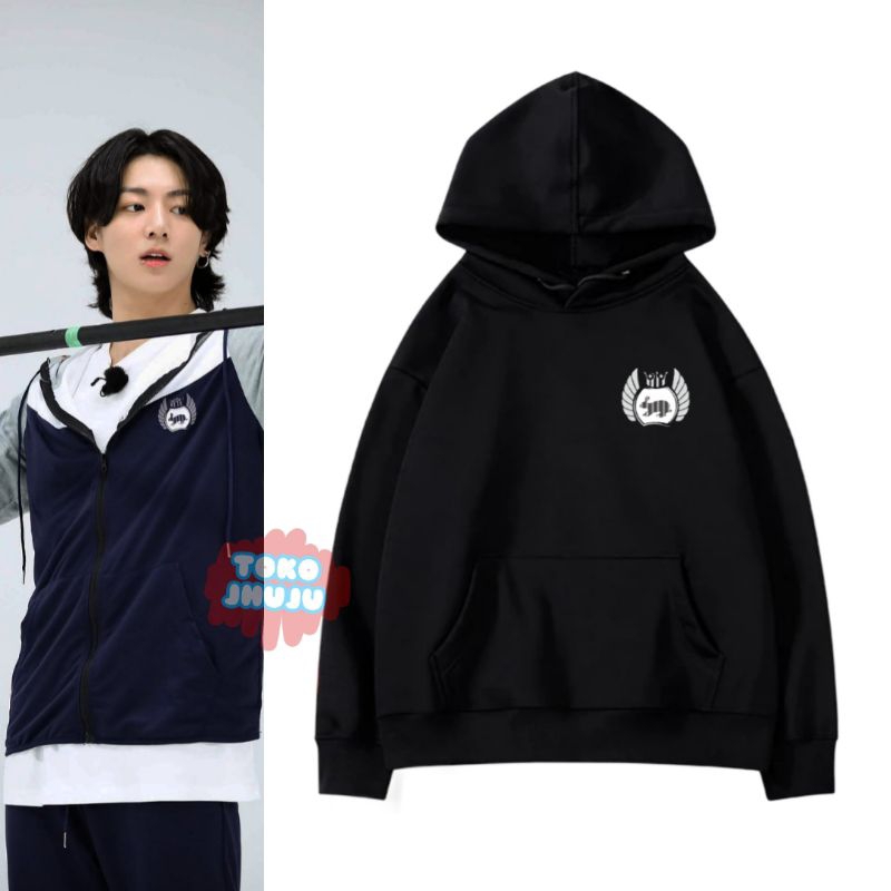 Hoodie Jumper Jungkook Run Bts 2023 Logo Kecil