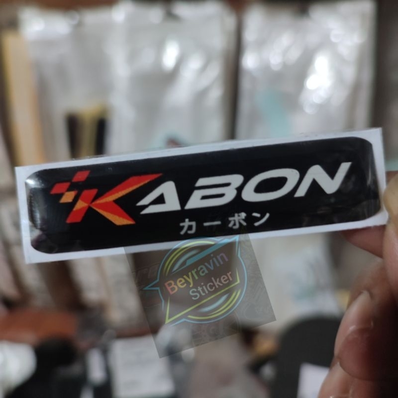 STICKER EMBLEM KABON TIMBUL 3D