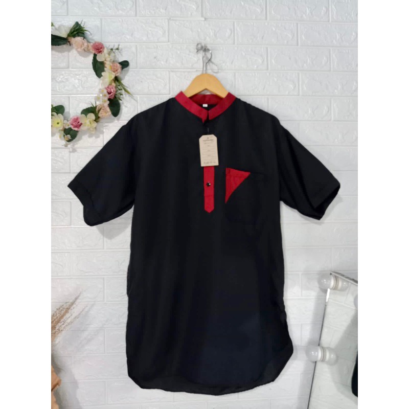 Koko Dewasa baju pria Kurta Busana Muslim Souvenir THR Lebaran Parcel Oleh Oleh Haji Umroh