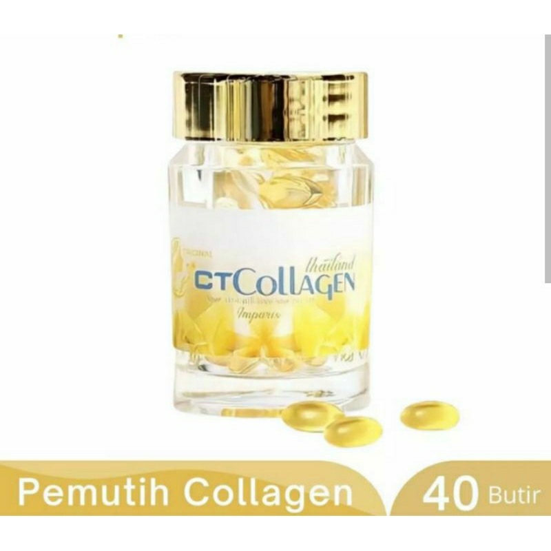 CT collagen pemutih seluruh tubuh original Thailand isi 40 kapsul bpom
