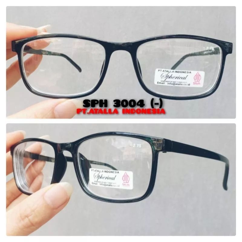 KACAMATA MINUS MODEL KOTAK KECIL RINGAN SPH 3004