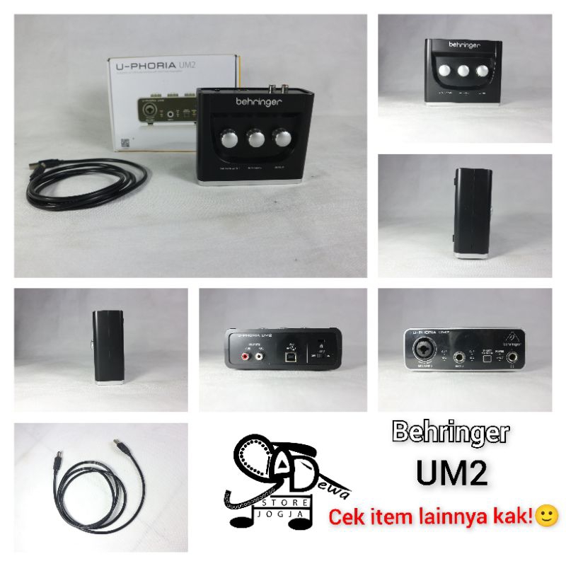 BEHRINGER UM2 SOUNDCARD UM 2 SOUND CARD BKN UMC22 UMC202HD