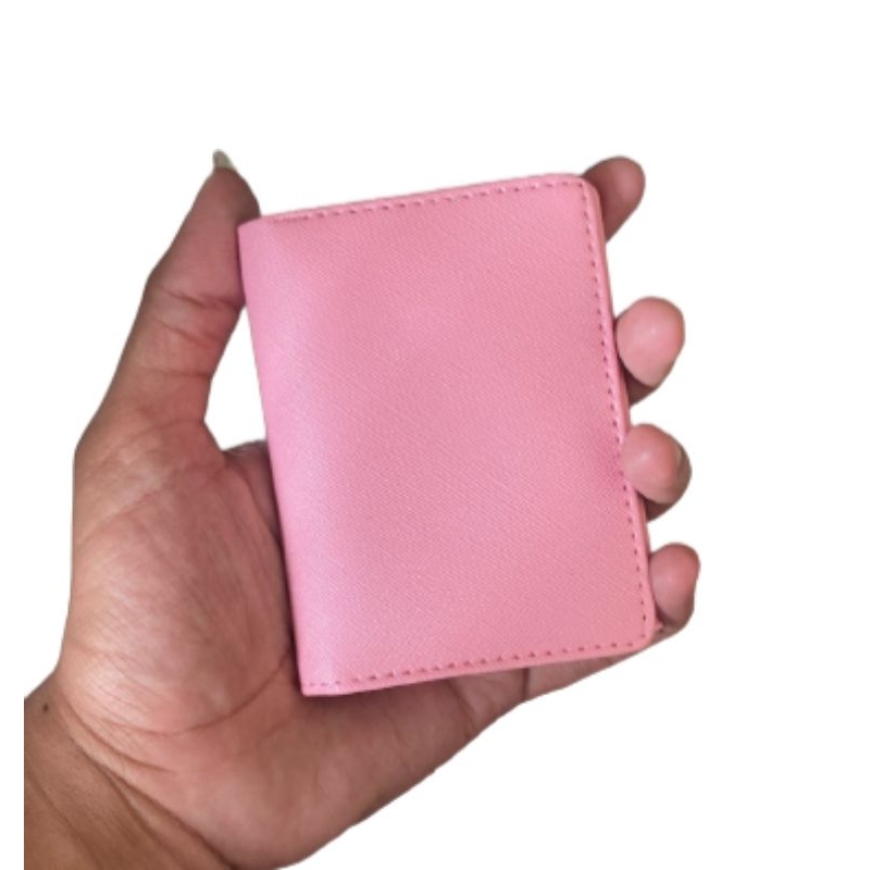 dompet kartu dan uang pria kulit sintetis elegan